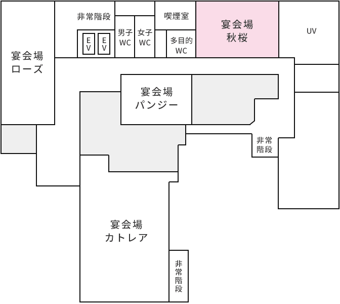 宴会場平面図