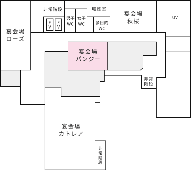 宴会場平面図